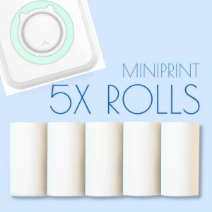 5x fehér pót hőpapír tekercs  MINIPRINT-hez | ROLLS