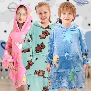 Sötétben világító gyerek pulóver-takaró | KIDHUG