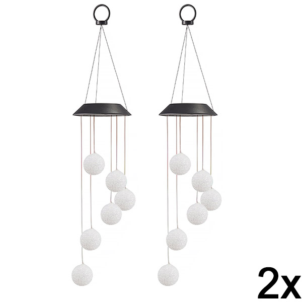 2x Napelemes Függő LED Kerti Lámpa | AURAWIND