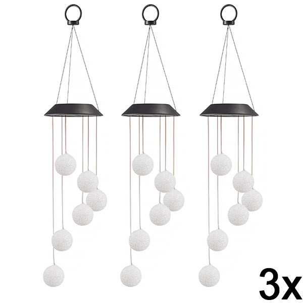 3x Napelemes Függő LED Kerti Lámpa | AURAWIND